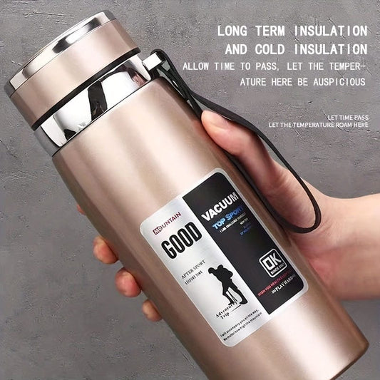 1000ml Large Capacity Stainless Steel Thermos Bottle β Hot & Cold Vacuum Flask Water Bottle (Random color)