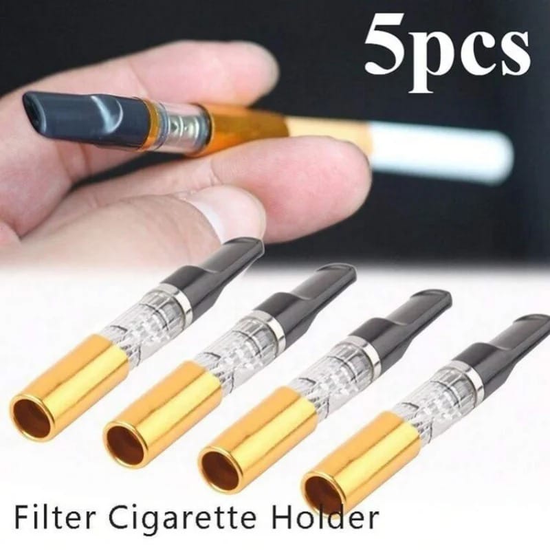 5PCS Reduce Tar Cigarette Holder | Reusable Tar Filter Smoking Accessory For Cleaner And Smoother Smoking Experience