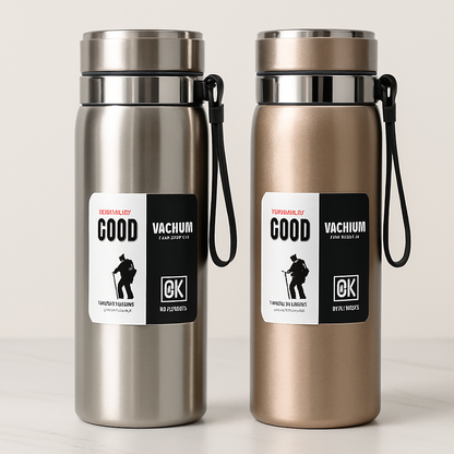 1000ml Large Capacity Stainless Steel Thermos Bottle – Hot & Cold Vacuum Flask Water Bottle (Random color)