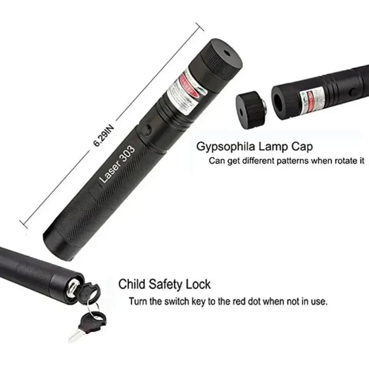 Rechargeable Powerful Green Laser Pointer – Long Range 4+ KM Beam – Water & Weather Resistant – Steel Body