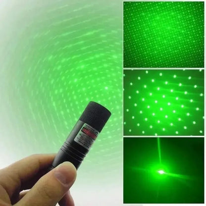 Rechargeable Powerful Green Laser Pointer – Long Range 4+ KM Beam – Water & Weather Resistant – Steel Body