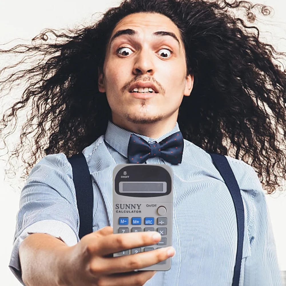 Electric Shocking Fake Calculator – Funny Prank Toy Gadget for Adults & Teens, Ideal for Holidays, Halloween, Birthdays, and Party Tricks