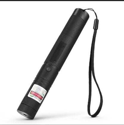 Rechargeable Powerful Green Laser Pointer – Long Range 4+ KM Beam – Water & Weather Resistant – Steel Body