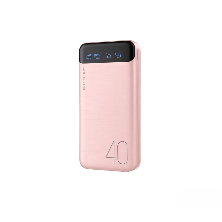 Portable Power Bank 20000mAh – High Capacity with LED Display & Fast Charging Support (Random color)
