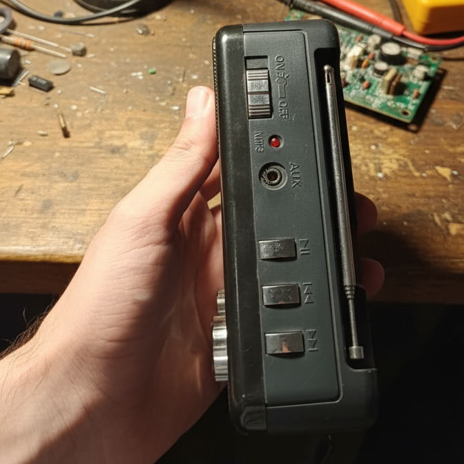 YUEGAN YG-518URT 3-Band Portable Radio with USB/TF MP3 Player, Aux Input, Flashlight & Rechargeable Battery – AM/FM/SW