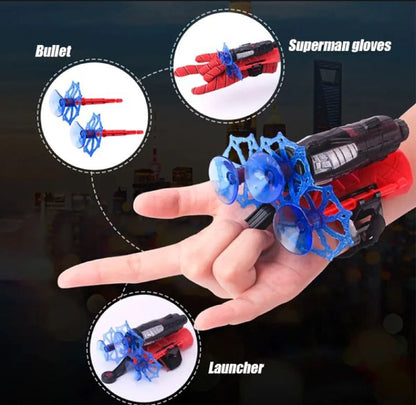 Spider Man Shooter Gloves Toy For Kids – Fun Role Play Web Launcher With Bullets
