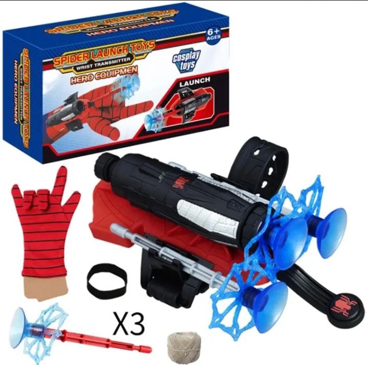 Spider Man Shooter Gloves Toy For Kids – Fun Role Play Web Launcher With Bullets