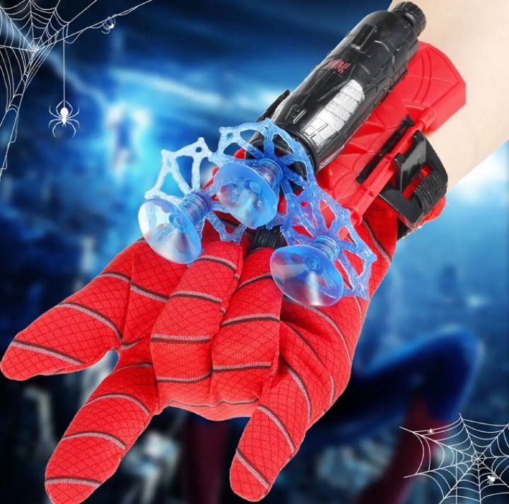 Spider Man Shooter Gloves Toy For Kids – Fun Role Play Web Launcher With Bullets