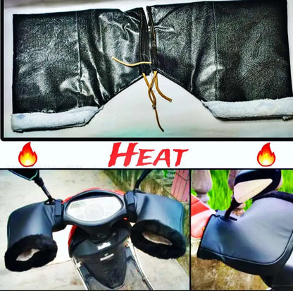 2Pcs Universal Handle Gloves For Bike – Winter Motorcycle Riding Gloves, Windproof And Warm Hand Protection For All Bikes