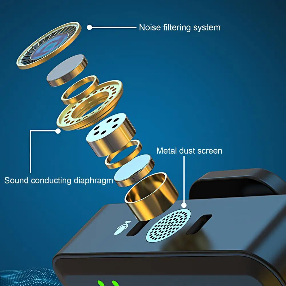 SX9 Wireless Microphone For Android, PC, Laptop, Tablet & Camera | 360° Noise Reduction HD Dual Mic | Long Battery Life Vlog & Live Recording Mic