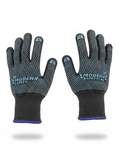 Premium Knitted Beanie Cap, Neck Gaiter And Touchscreen Gloves Combo Pack | Complete Winter Essentials For Cold Weather Protection (Blue)